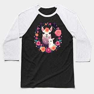 Llama Mothers Day Baseball T-Shirt